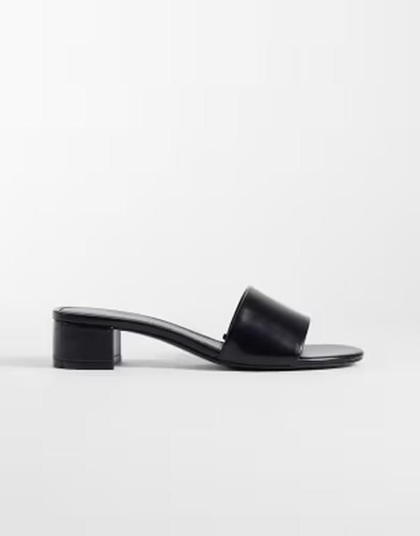 マンゴ レディース シューズ サンダル ヒール Mango classic heeled sandals Black ブラック