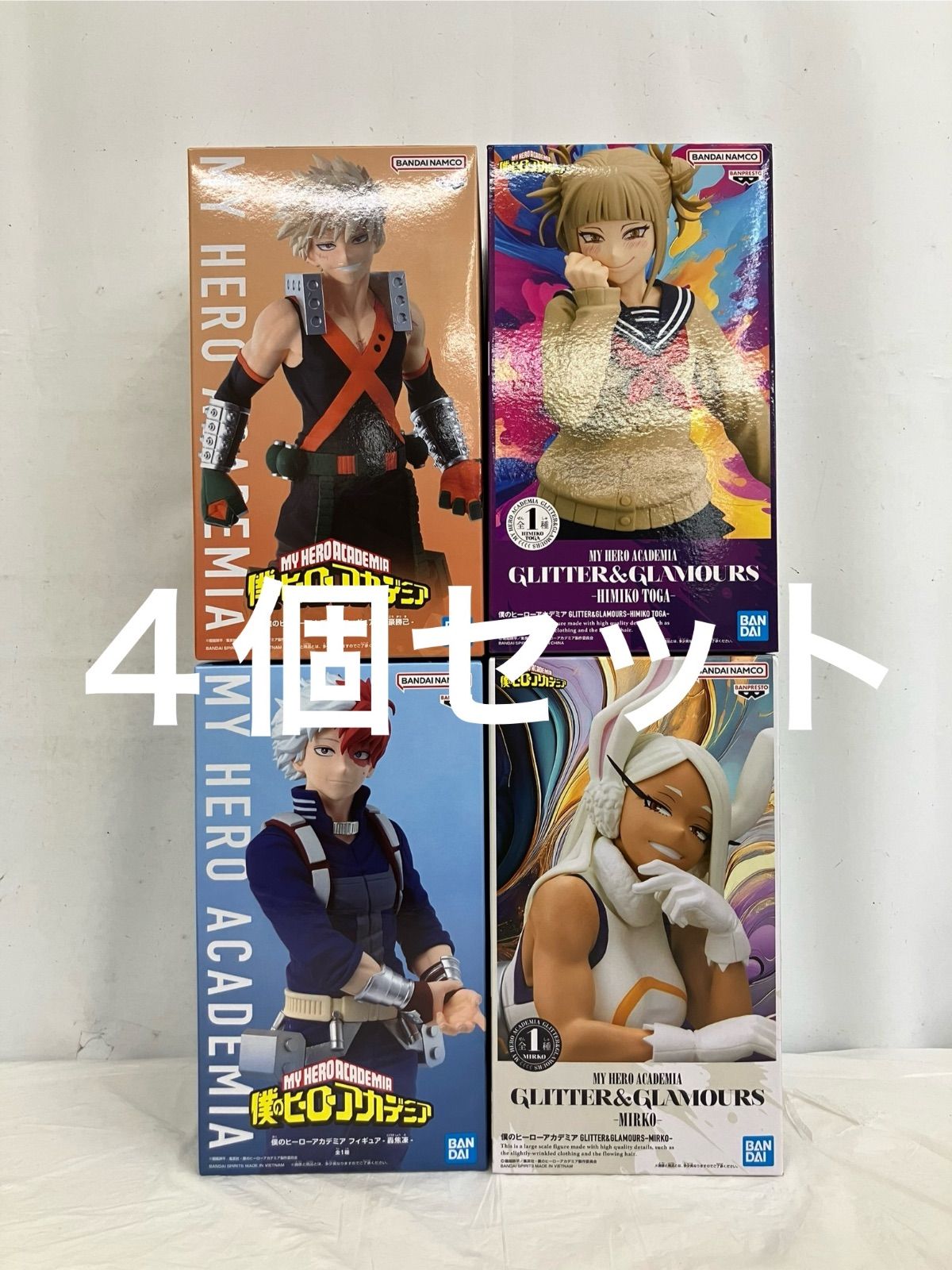 ヒロアカ ちかぴこ 轟&爆豪　GLITTER&GLAMOURS ヒミコ&ミルコ 未開封 僕のヒーローアカデミア フィギュア 爆豪勝己 轟焦凍