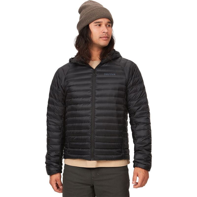 マーモット メンズ アウター ジャケット・ブルゾン フーデッドジャケット ダウン Marmot Hype Down Hooded Jacket Mens Black ブラック