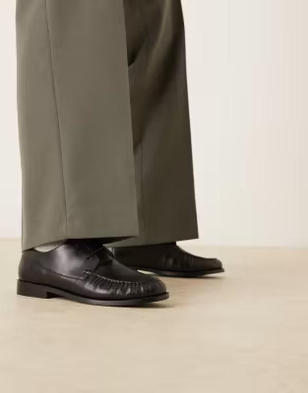 ウォークロンドン メンズ シューズ レザー Walk London Cera boat shoes leather Black ブラック