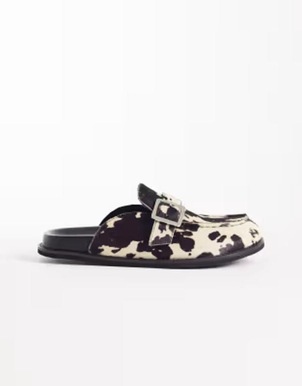 ウォークロンドン レディース シューズ サンダル プリント Walk London Betty mules in cow print Cow print