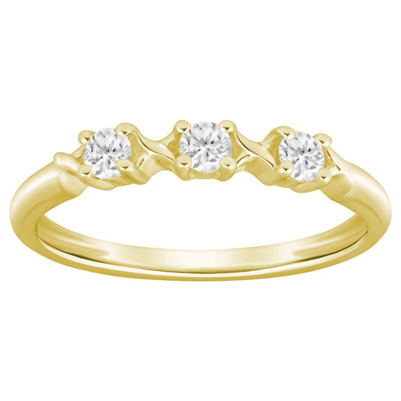 Alyson Layne レディース アクセサリー リング Alyson Layne 10k Gold 14 CaratW Lab Grown Diamond Trio Band Ring 10k Gold ゴールド