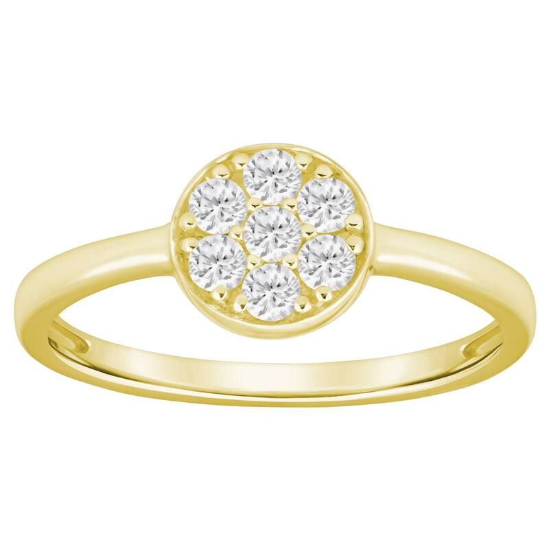 Alyson Layne レディース アクセサリー リング Alyson Layne 10k Gold 14 CaratW Lab Grown Diamond Clustering 10k Gold ゴールド