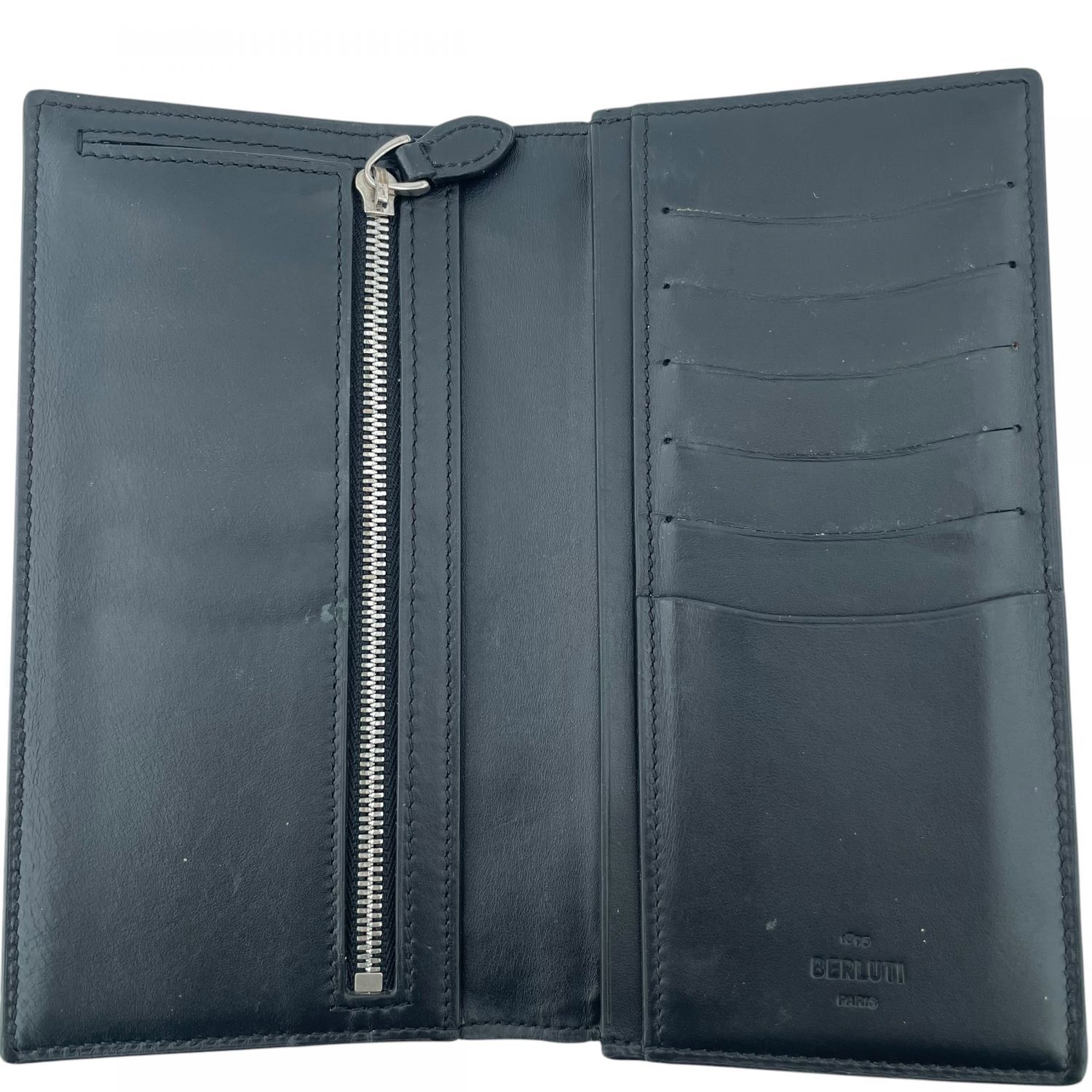 中古】 Berluti ベルルッティ サンタル カリグラフィ 二つ折り長財布