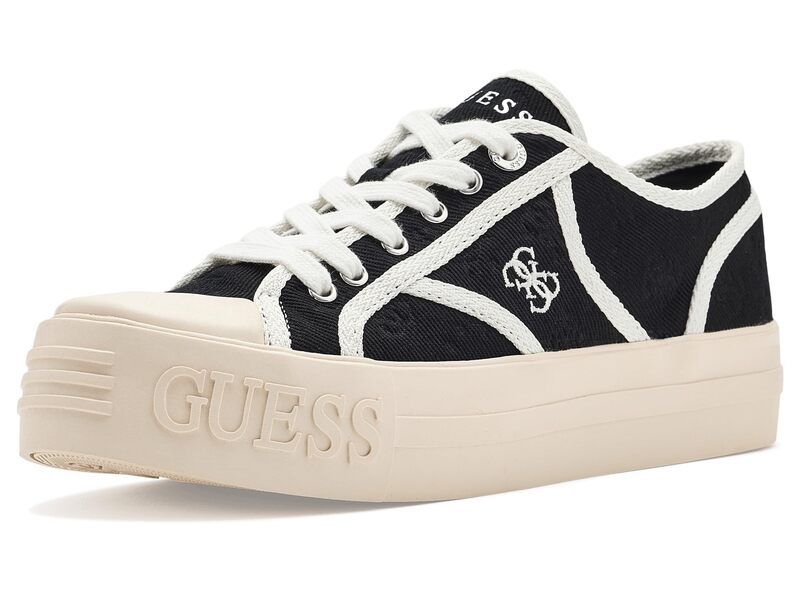 ゲス レディース シューズ スニーカー GUESS Issah BlackWhite Logo ホワイト