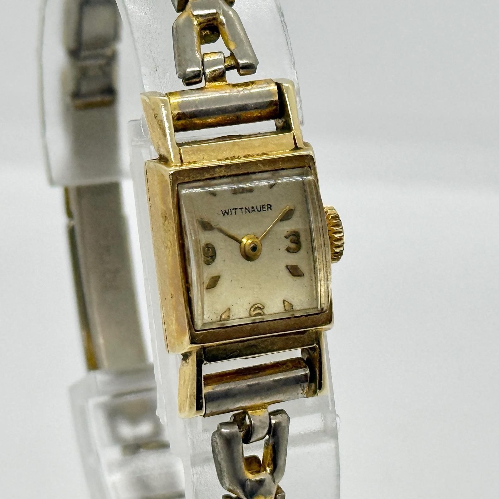 WITTNAUER ウィットナー 14K 総重量23.3g シルバー 手巻き レディース
