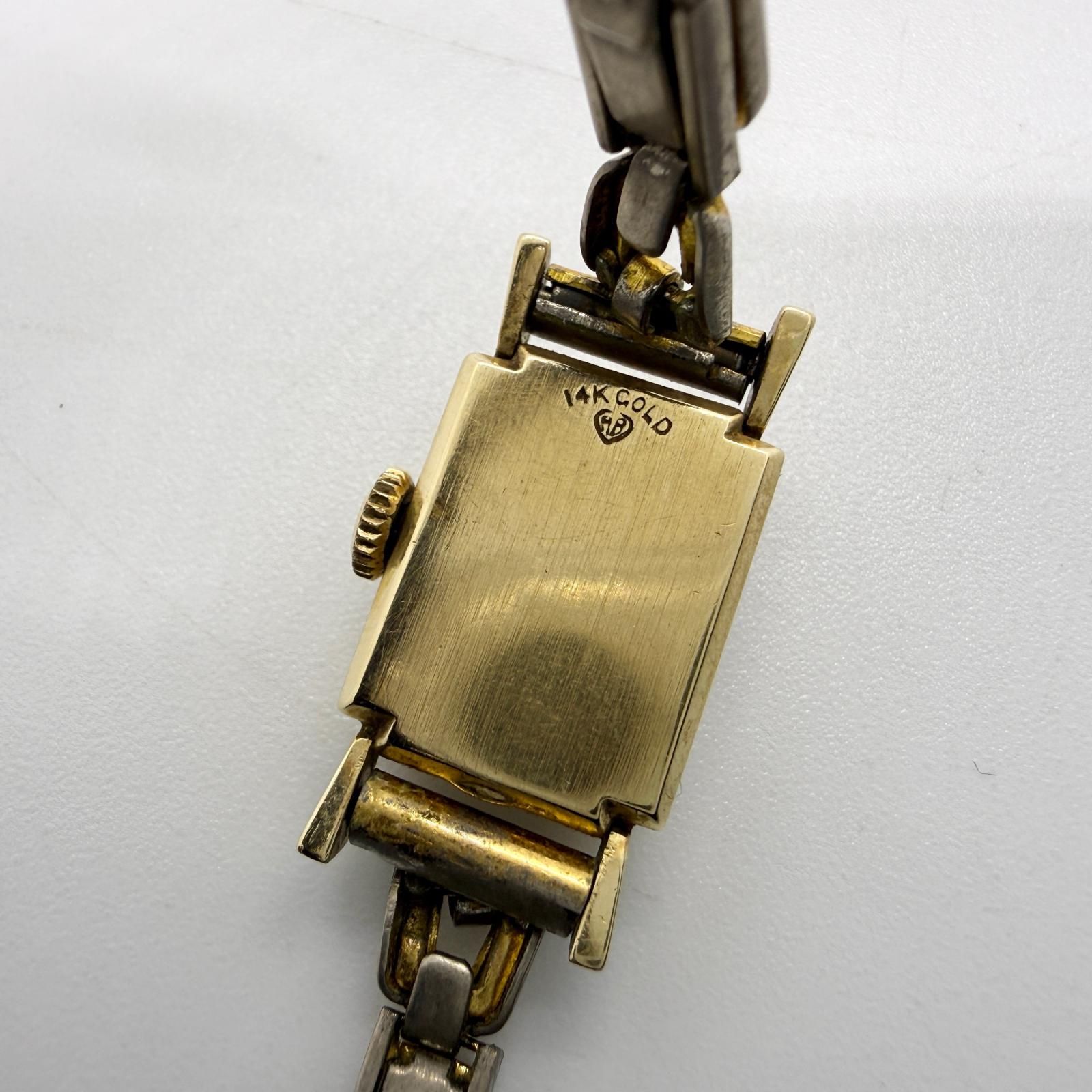 WITTNAUER ウィットナー 14K 総重量23.3g シルバー 手巻き レディース