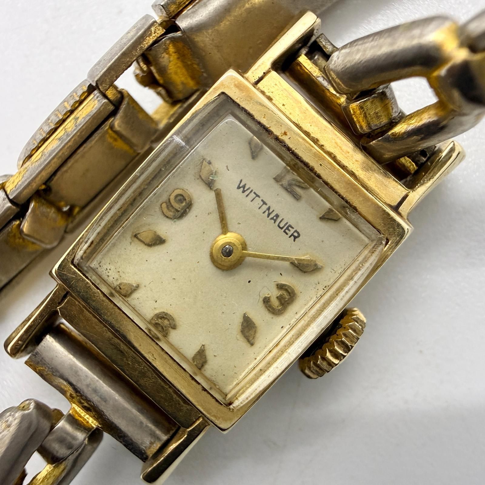 WITTNAUER ウィットナー 14K 総重量23.3g シルバー 手巻き レディース