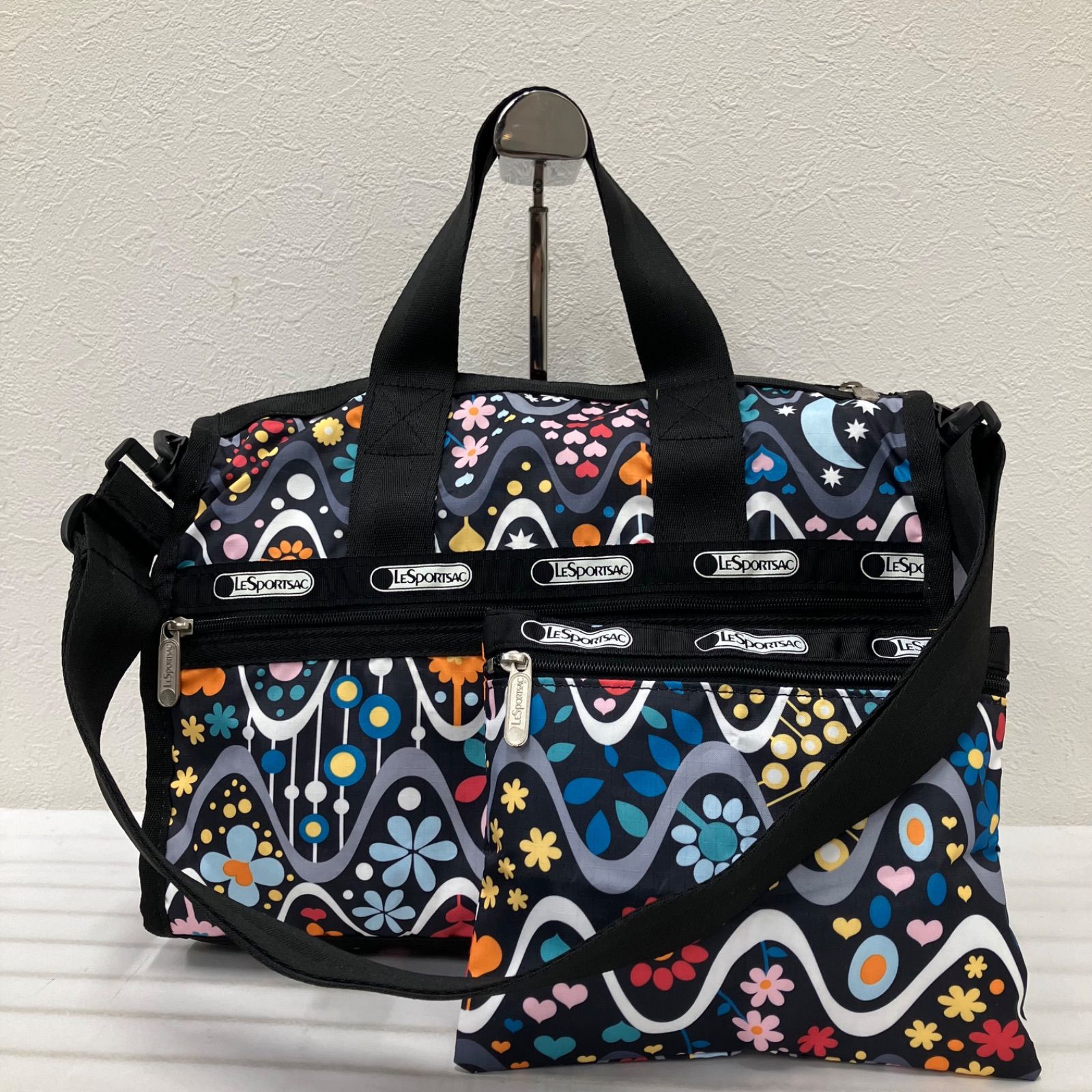 3806 LeSportsac レスポートサック ボストンバッグ 2way 旅行 花 