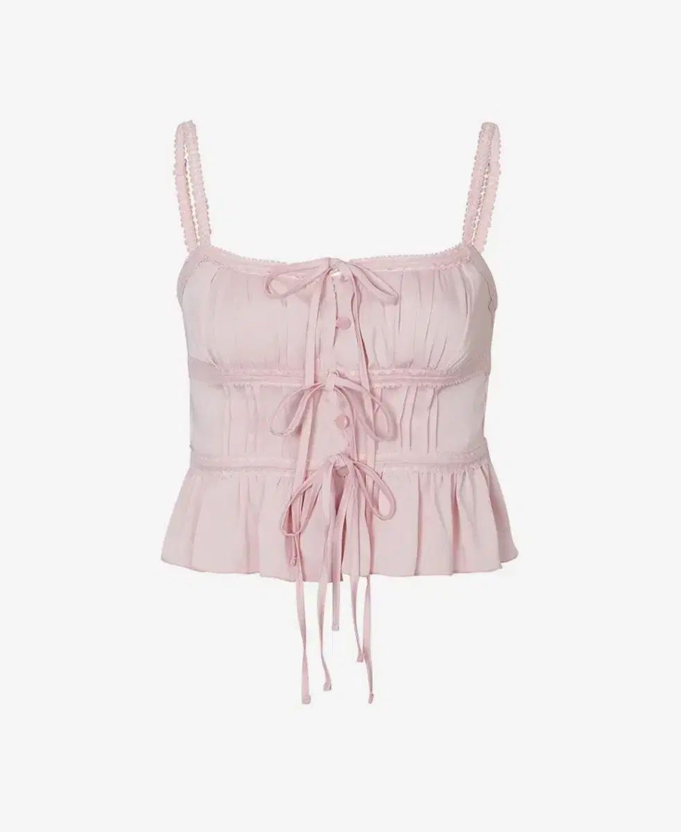 PAIN OR PLEASURE WHISPER サテン トップス ピンク WHISPER SATIN TOP