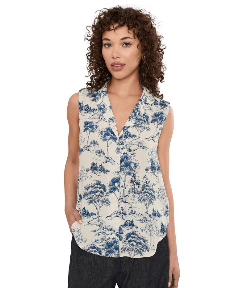 エヌワイディージェイ レディース トップス シャツ ノースリーブラウス Nydj Gabrielle Sleeveless Blouse Le Parc De Trev