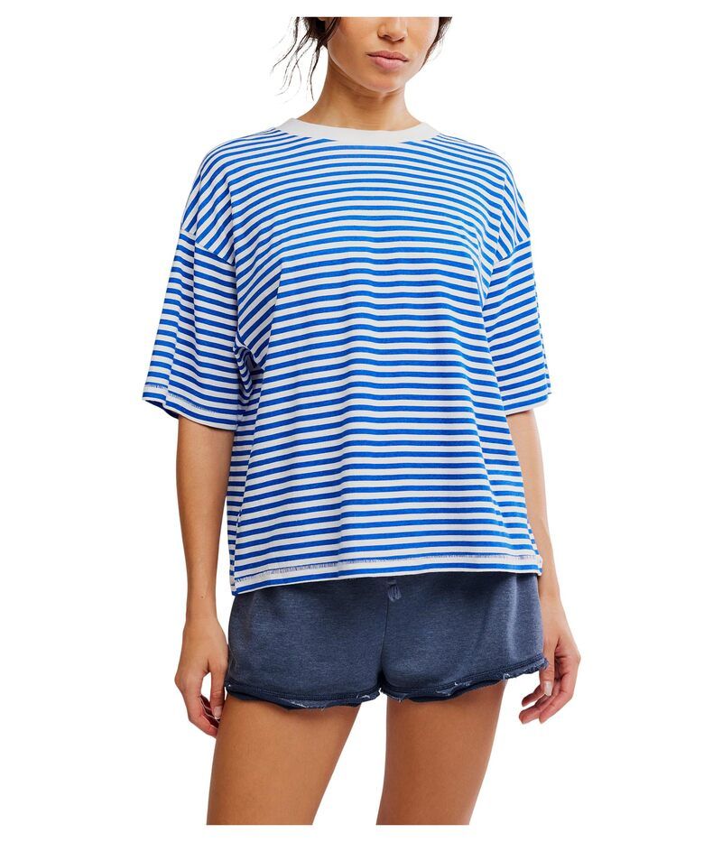 フリーピープル レディース トップス シャツ プリント Fp Movement Printed Tackle Tee Court Stripel ストライプ