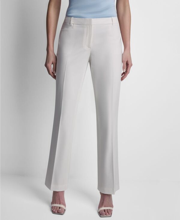 ダナ キャラン ニューヨーク レディース ボトムス カジュアルパンツ DKNY Womens Modern Fit Flared Pants Ivory アイボリー