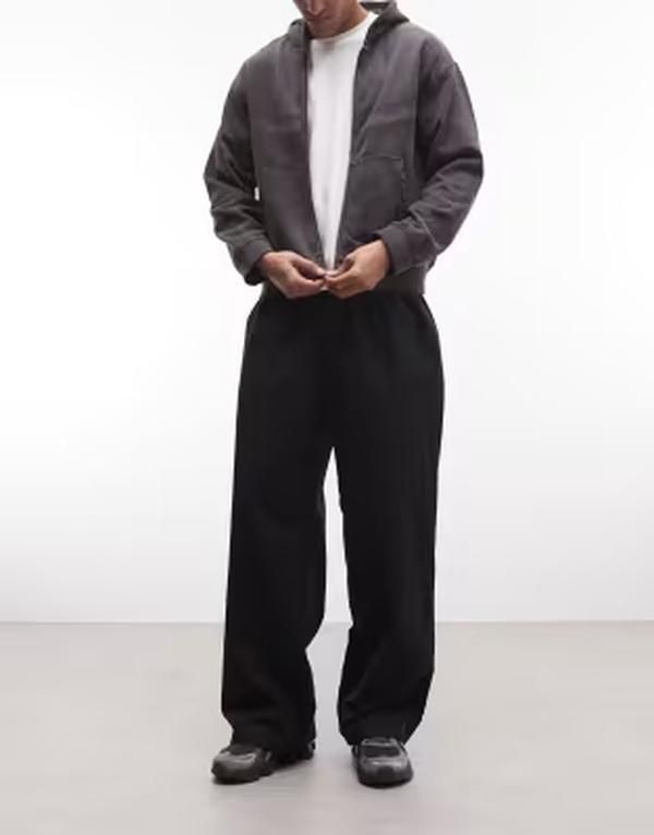 コルージョン メンズ ボトムス カジュアルパンツ リネン COLLUSION XL balloon pants with linen Black ブラック