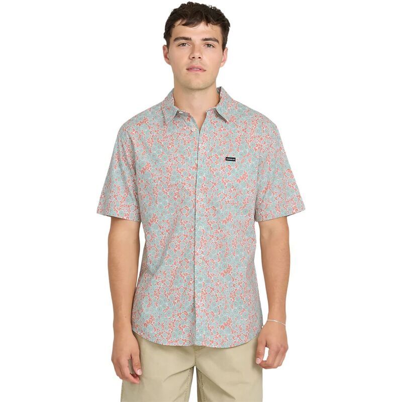 クイックシルバー メンズ トップス シャツ 半袖 Quiksilver Ditsy Daze Classic ShortSleeve Shirt Mens Blue Haze ブルー