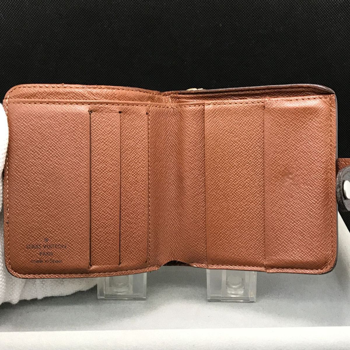 LOUIS VUITTON ルイヴィトン 二つ折り財布 コンパクトジップ