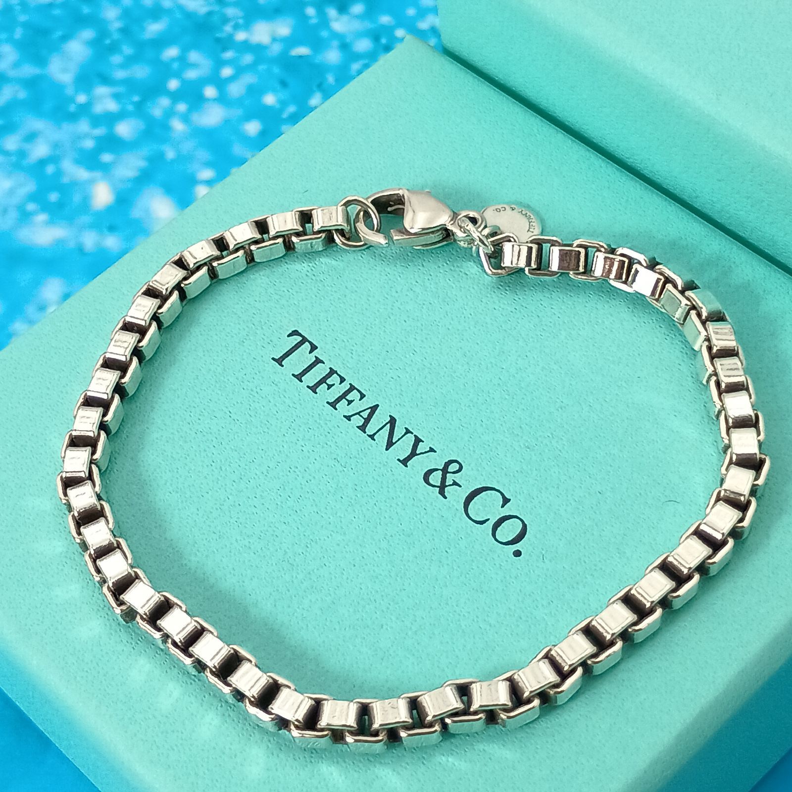TIFFANY&Co. 　ティファニー　ベネチアン　リンク　ブレスレット　メンズ　レディース　シルバー925 AG925 箱　保存袋付き
