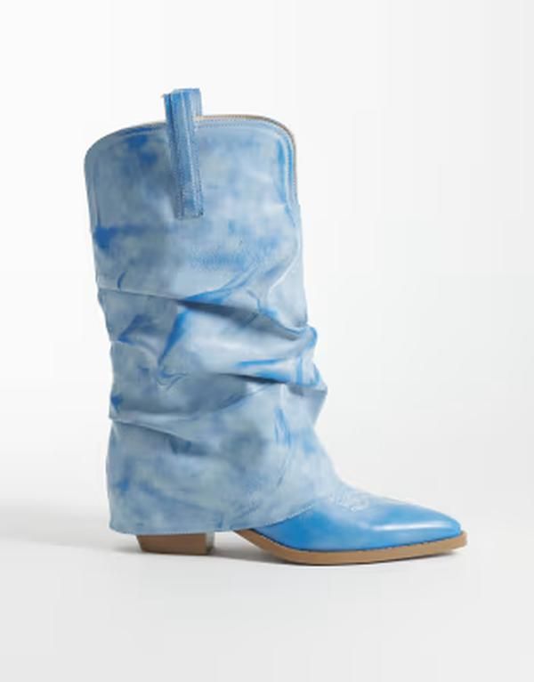 シミ レディース シューズ ブーツ・レインブーツ アンクル SIMMI ShoesIMMI London Ituama foldover low ankle boots BLUE ブルー