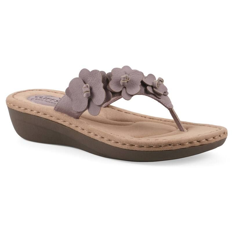 クリフバイホワイトマウンテン レディース シューズ サンダル フラワー柄 フラワー Cliffs by White Mountain Cassilia Womens Floral Wedge Sandals Lavender Nubuck ラベンダー