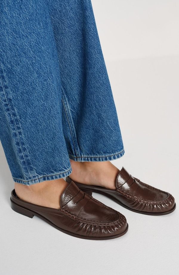 リフォーメーション レディース シューズ スリッポン・ローファー Reformation Francine Loafer Mulespresso Crinkle Patent
