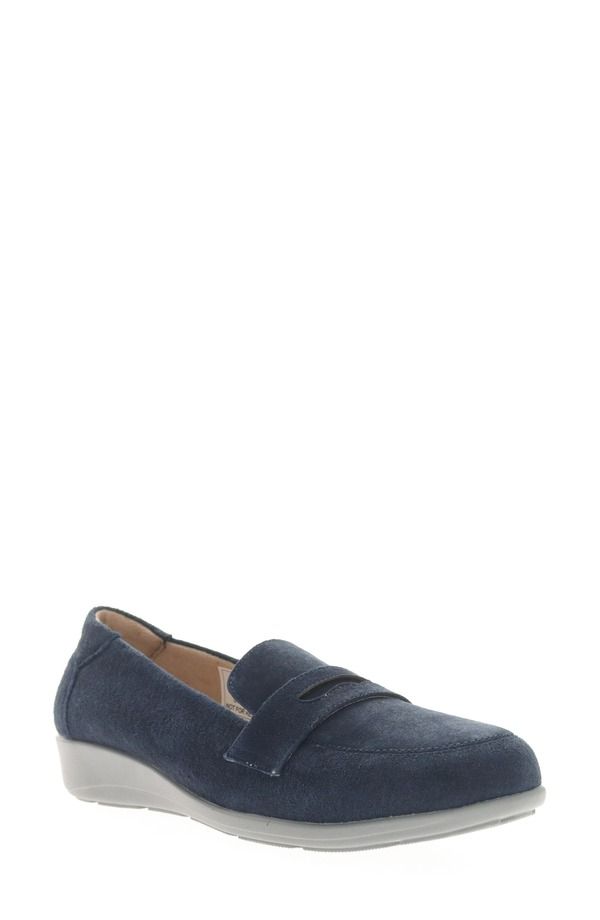 プロプト レディース シューズ スリッポン・ローファー Propt Yetta Penny Loafer Navy ネイビー