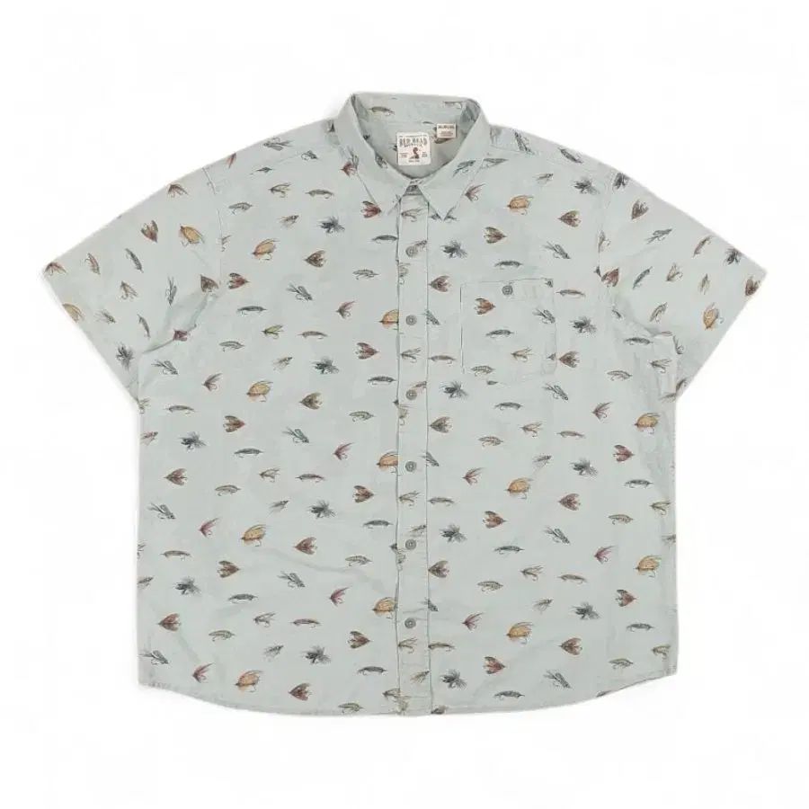 レッドHEAD フライ 釣り 半袖 シャツ 2XL
