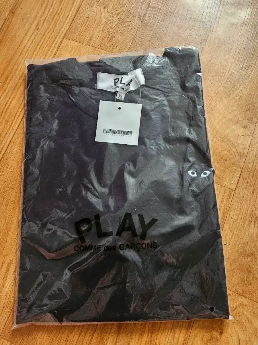 コム・デ・ギャルソン PLAY ブラック 半袖 Tシャツ XL