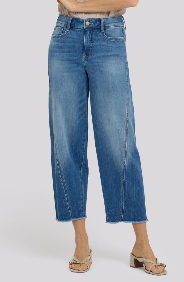 エヌワイディージェイ レディース ボトムス カジュアルパンツ ジーンズ NYDJ Alyssa Frayed Crop Relaxed Tapered Jeans Pacifica