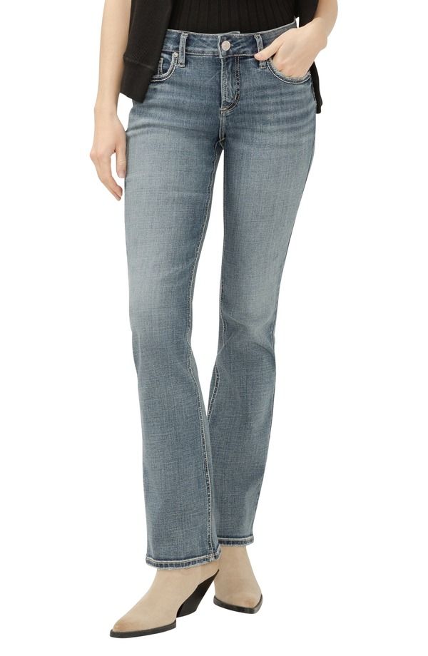 シルバー ジーンズ レディース ボトムス デニムパンツ ストレート Silver Jeans Co Elyse Slim Straight Leg Jeans Betty