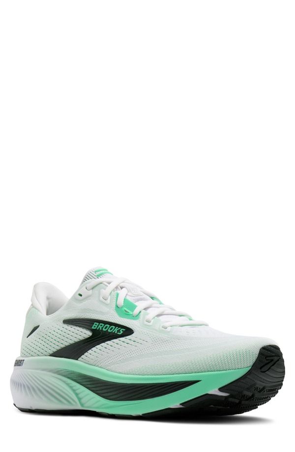 ブルックス メンズ シューズ スニーカー Brooks Ghost 18 Running Shoe White Spring Bud Spruce ホワイト