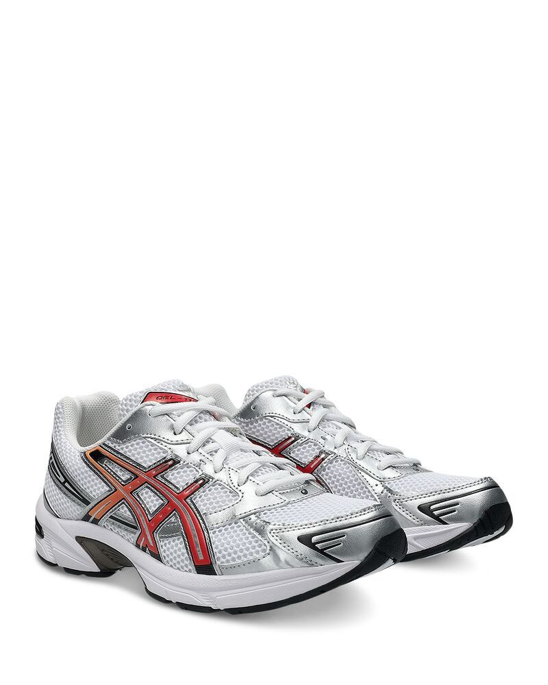 アシックス レディース シューズ スニーカー Asics Unisex GEL1130 Running Sneakers WhiteRed Snapper ホワイト