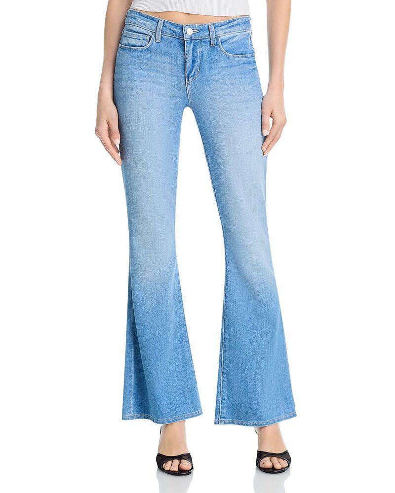 ラジャンス レディース シューズ スニーカー ローライズ ジーンズ LAGENCE Taney Low Rise Sneaker Flare Jeans in Pacific