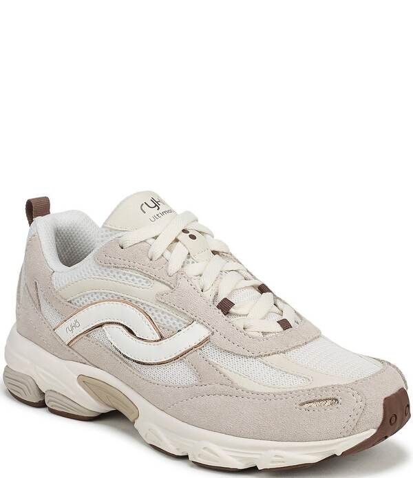 ライカ レディース シューズ スニーカー メッシュ レース Ryka Womens Ultimate X Mesh Lightweight Lace Up Sneakers Beach Beige ベージュ