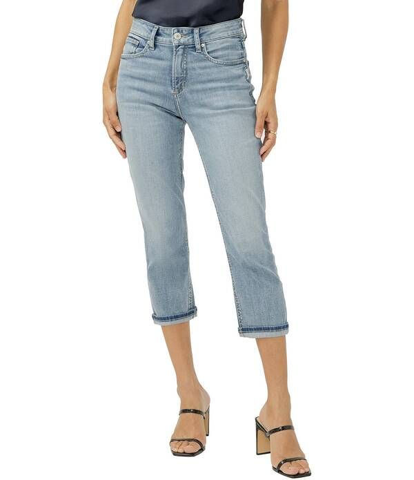 シルバー ジーンズ レディース ボトムス デニムパンツ キャップ Silver Jeans Co Avery High Rise Luxe Stretch Capri Jeans Orlando