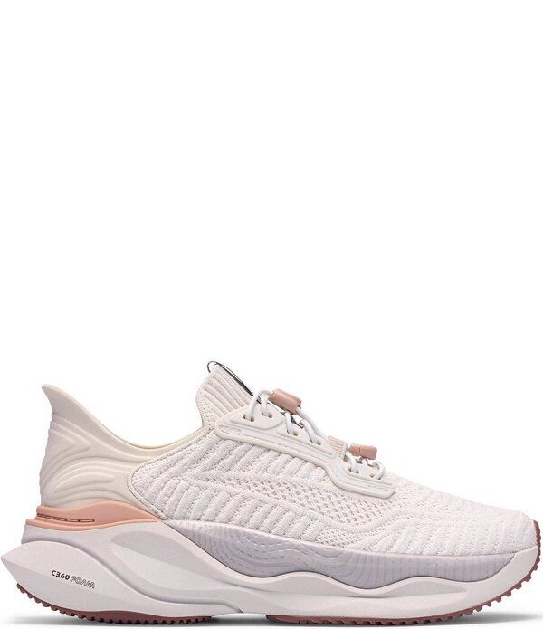クラークス レディース シューズ スニーカー レース ニット Clarks Womens Pace Rise Knitoggle Lace Sneakers White Combo ホワイト