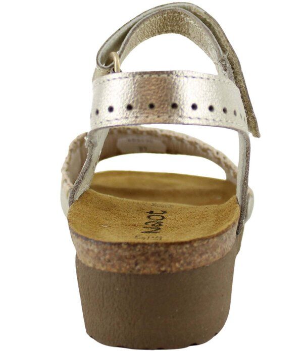 ナオト レディース シューズ サンダル アンクル レザー Naot Luna Leather Whipstitch Ankle Strap Sandals Gold Radiant ゴールド