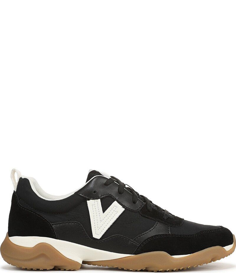 バイオニック レディース シューズ スニーカー レース レザー Vionic Walk Slim Glide Sleek Leather Lace Up Sneakers Black ブラック