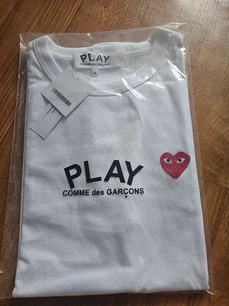 コム・デ・ギャルソン PLAY 白 ロングスリーブ xl