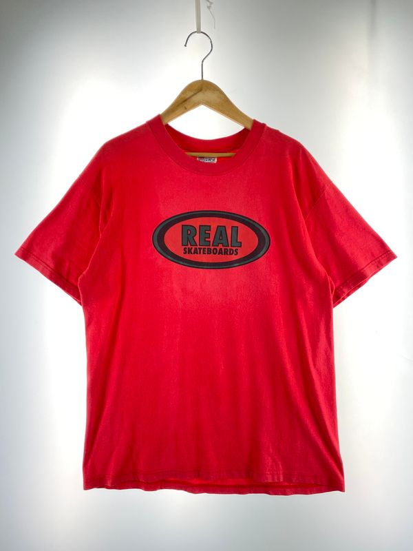 REAL SKATEBOARDS リアルスケートボード 90 送料込 REAL SKATEBOARDS ロゴTシャツ スケート 古着 当時モノ