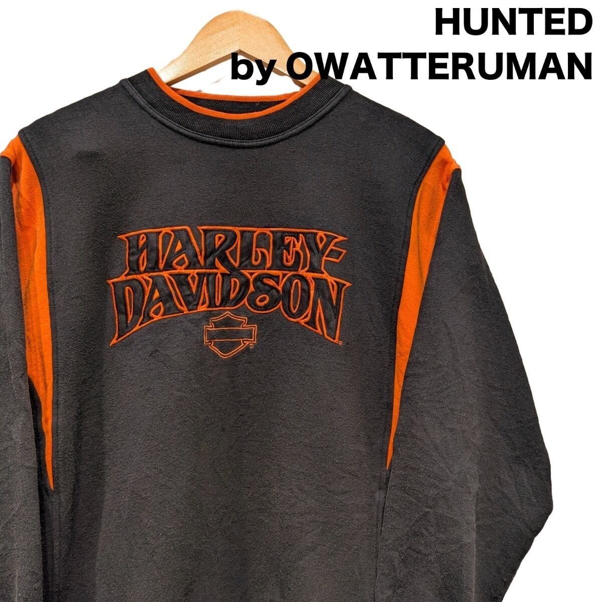 古着 【00s Harley-Davidson 】パネル切替 クルーネックスウェット(Mサイズ2602200004