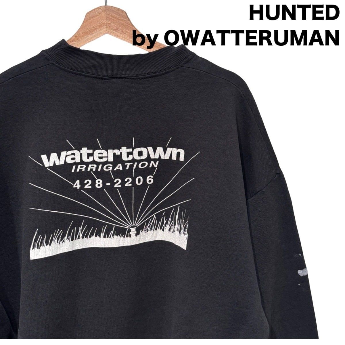 古着 【90s Fruit of the Loom USA製】watertown ワンポイント&バックプリント スウェット2602200009