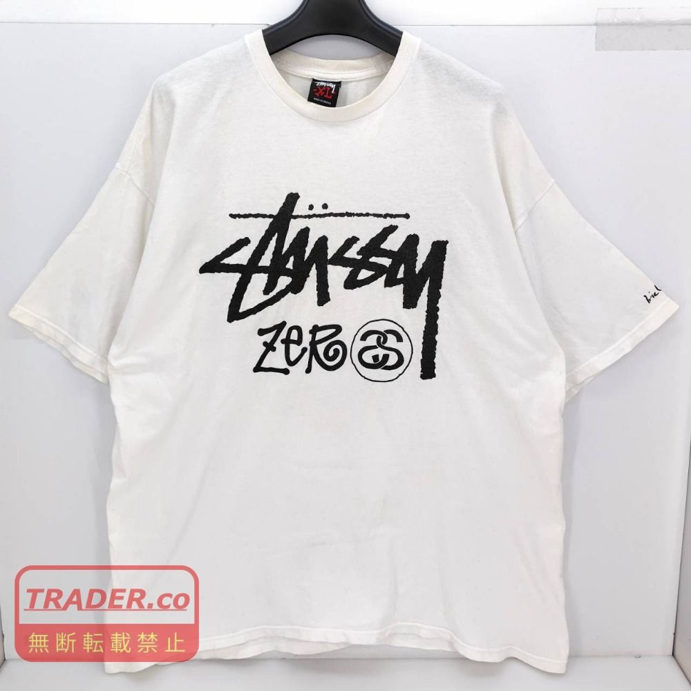 05w21610 ステューシー STUSSY ロゴプリントTシャツ ホワイト XL