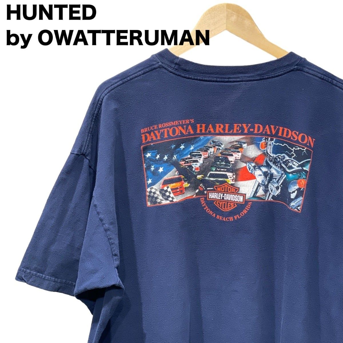 古着 【90s Harley-Davidson】BIGMAN Daytona Beach 両面プリントTシャツ（3Xサイズ）2603130008