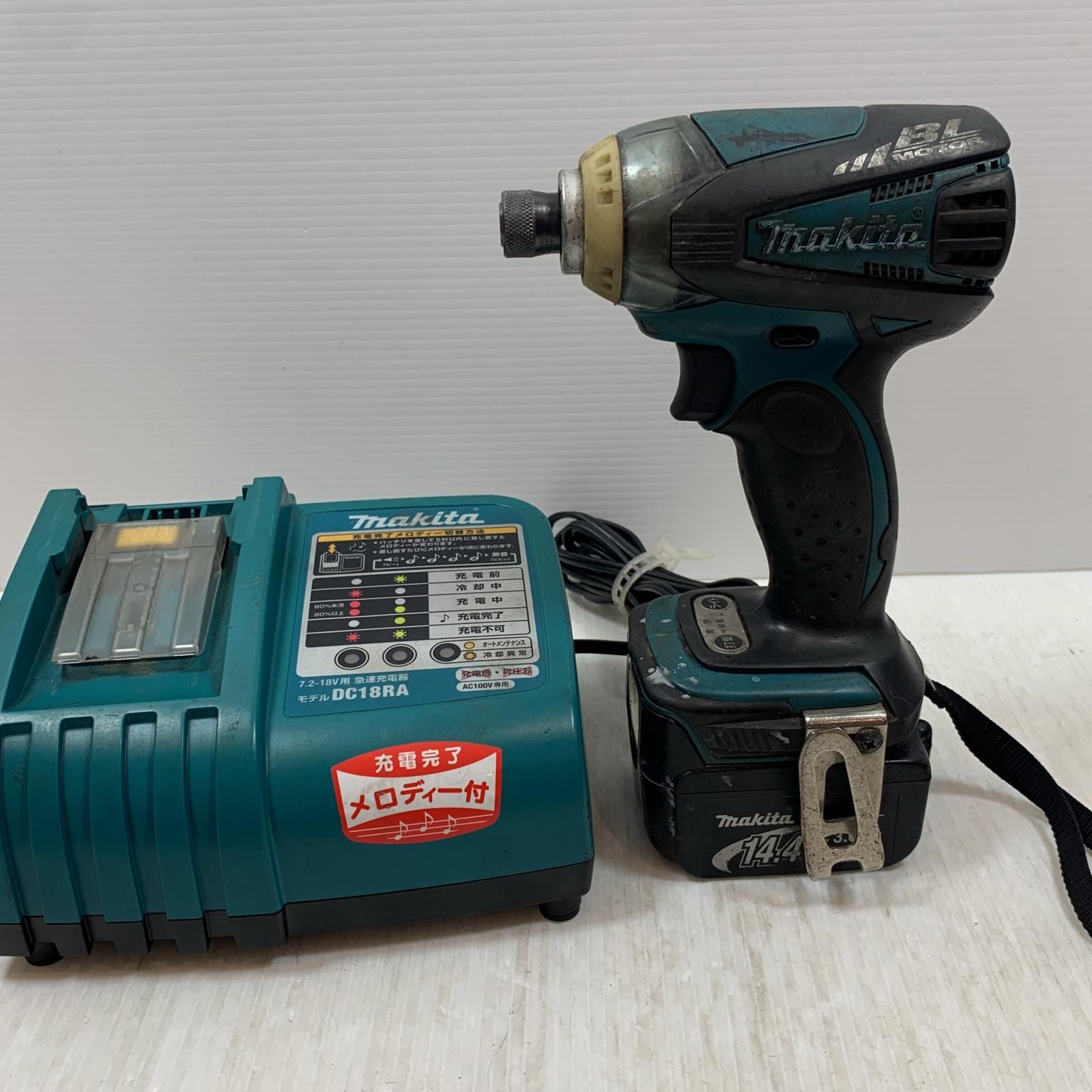 MAKITA マキタ 締め付け工具 インパクトドライバ コードレス式 14.4v 3.0Ah 130076 TD133D グリーン×ブラック