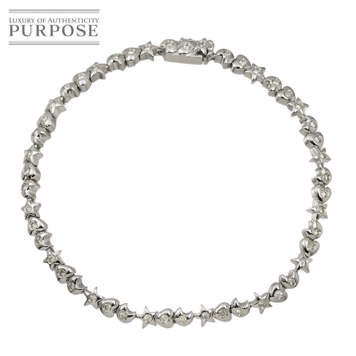 ダイヤ 0.70ct ブレスレット 18cm K18 WG ホワイトゴールド 750 Diamond Bracelet 90322774 189,000円
