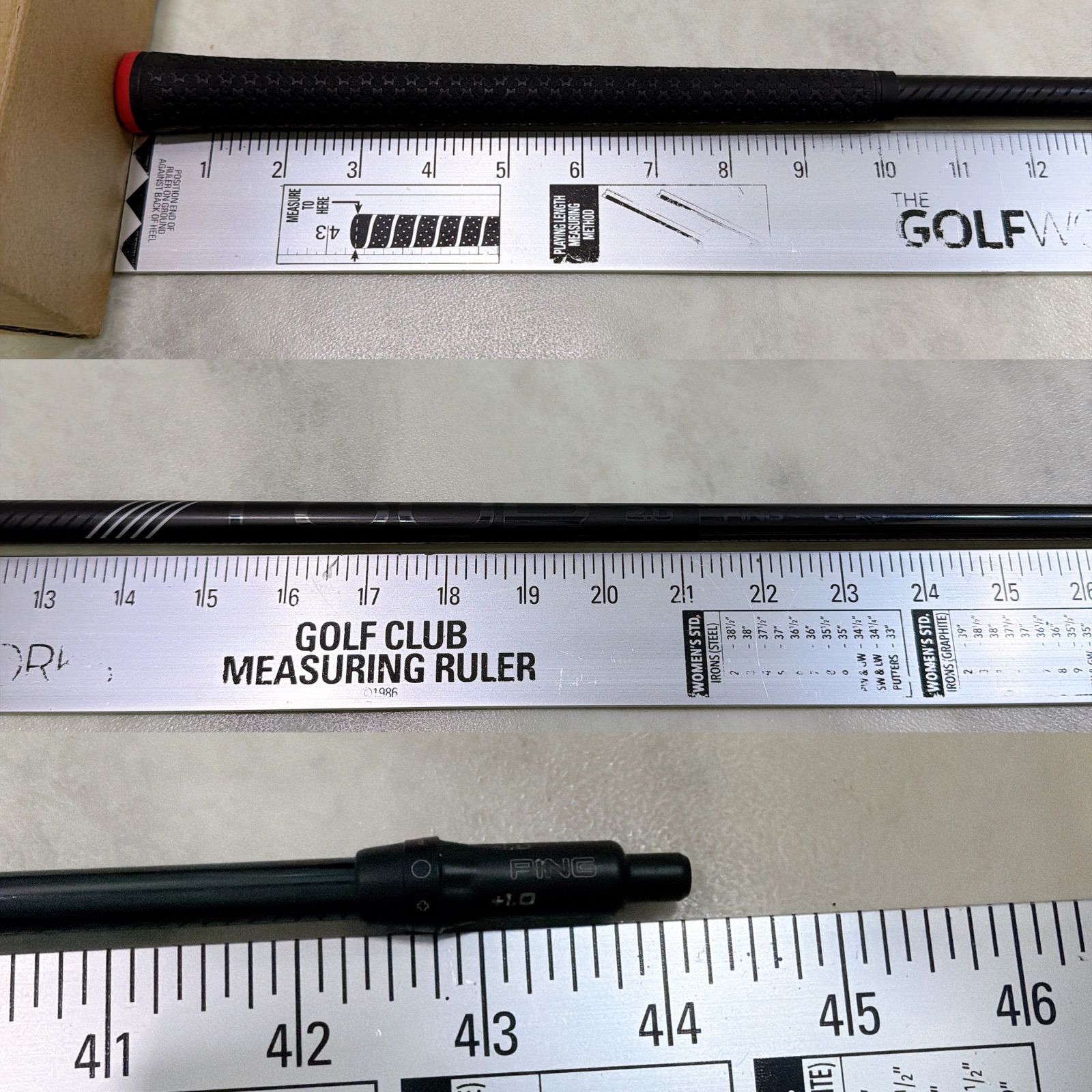 PING TOUR 2.0 ブラック 65S 1W ドライバー用 シャフト フレックス S