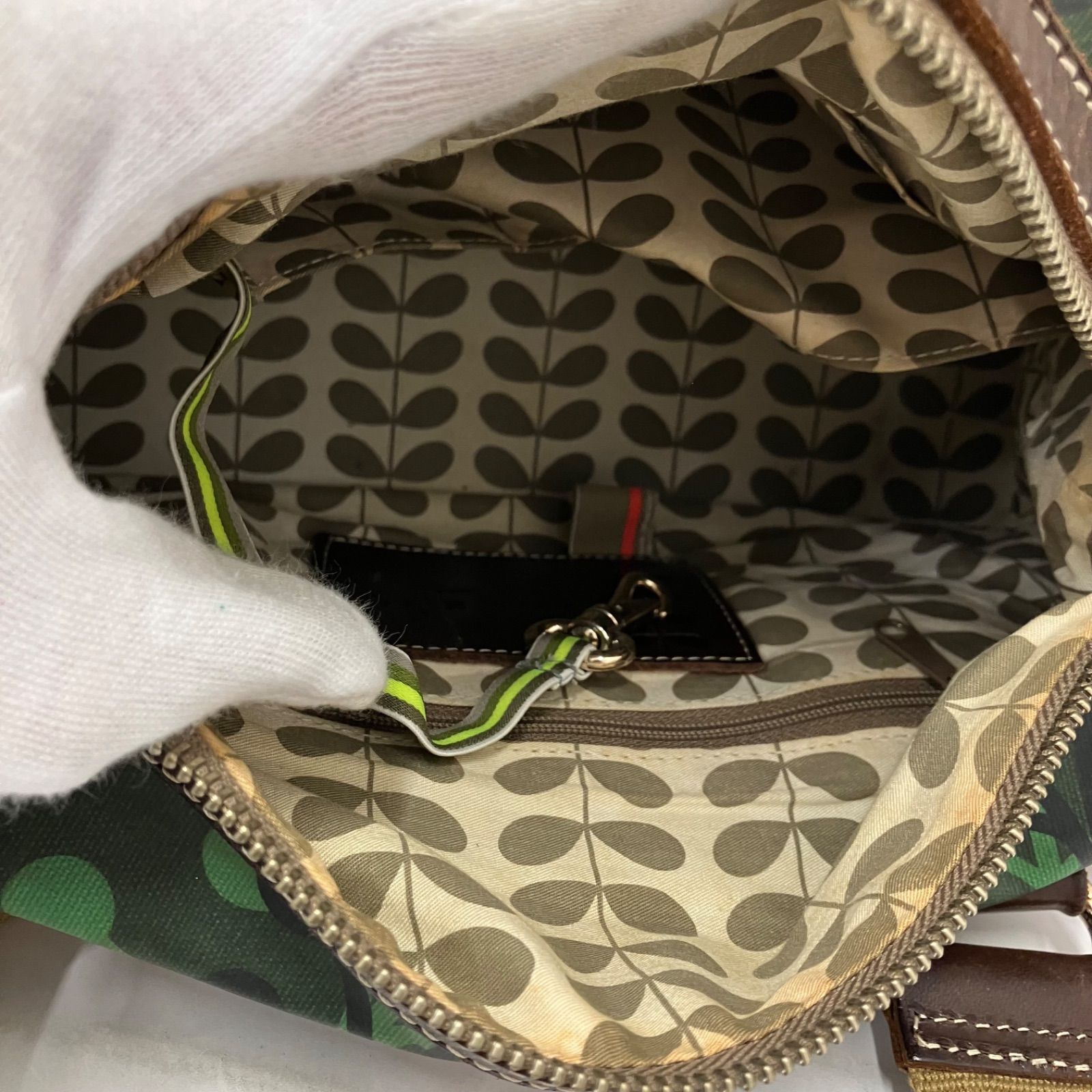 Y3812 Orla Kiely オーラカイリー ハンドバッグ 2way ショルダーバッグ 