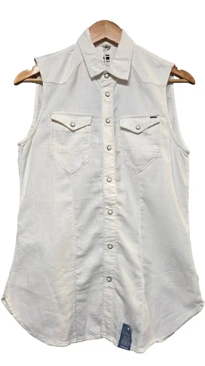 G-Star Raw 白 ノースリーブ シャツ (XS/S/M)