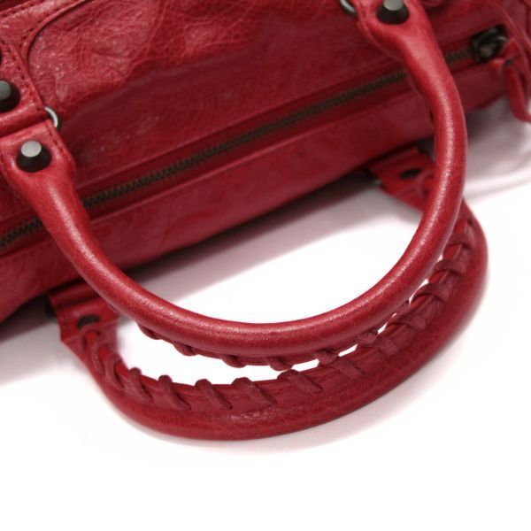 バレンシアガ BALENCIAGA ミニ ツィギー 2WAYバッグ 赤 327103 【74671