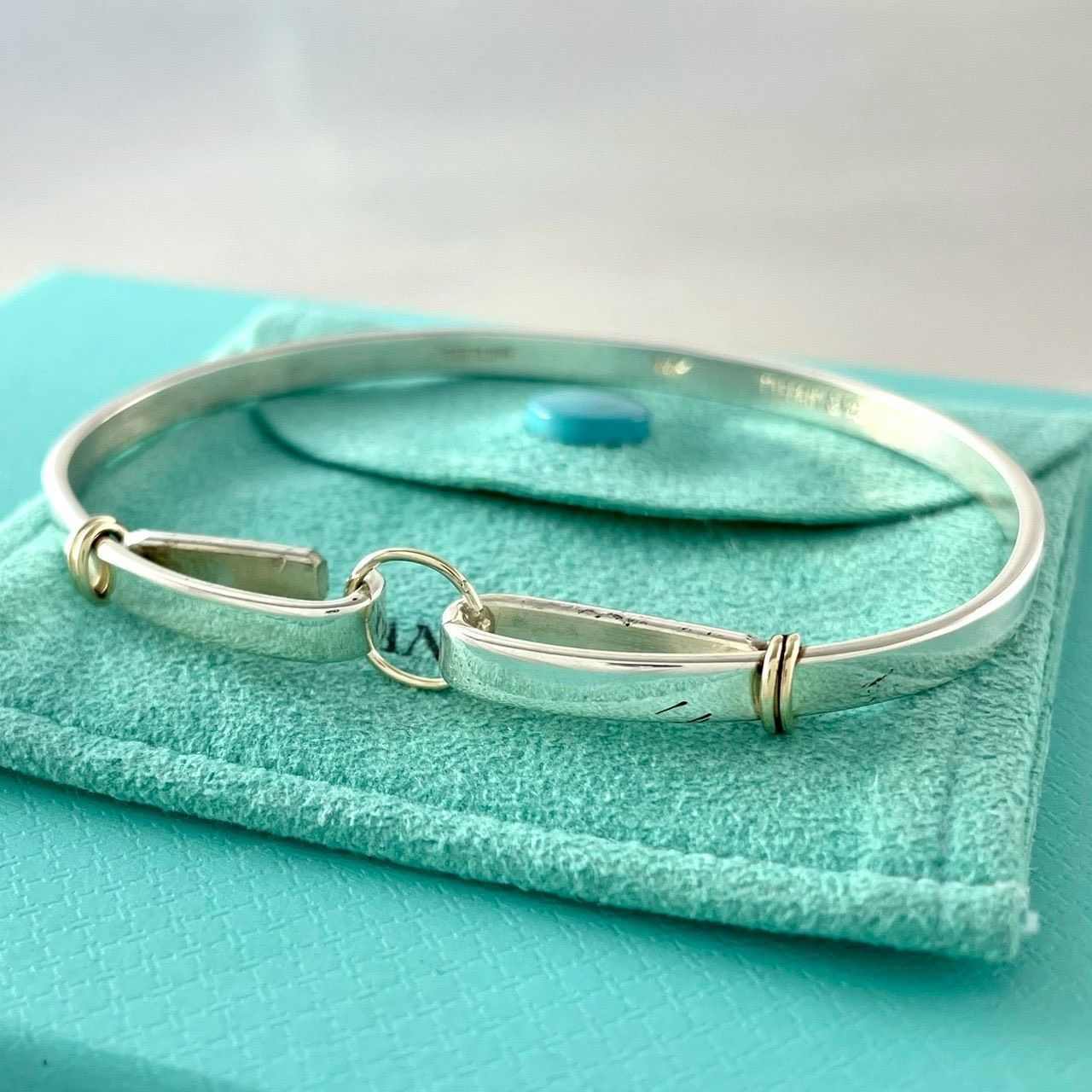 ティファニー サークル フックアイ バングル 14K コンビ AEK4fe